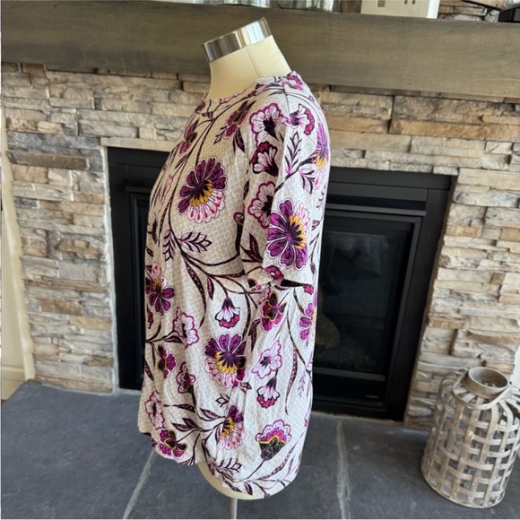 LOFT Pink and Purple Fitted T-Shirt - Picture 5 of 16